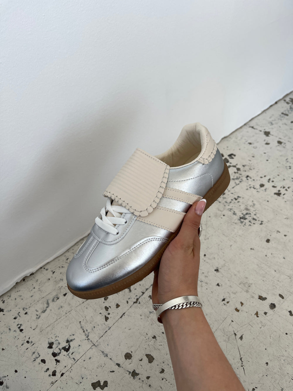 Astana sneakers with Cape - Silver