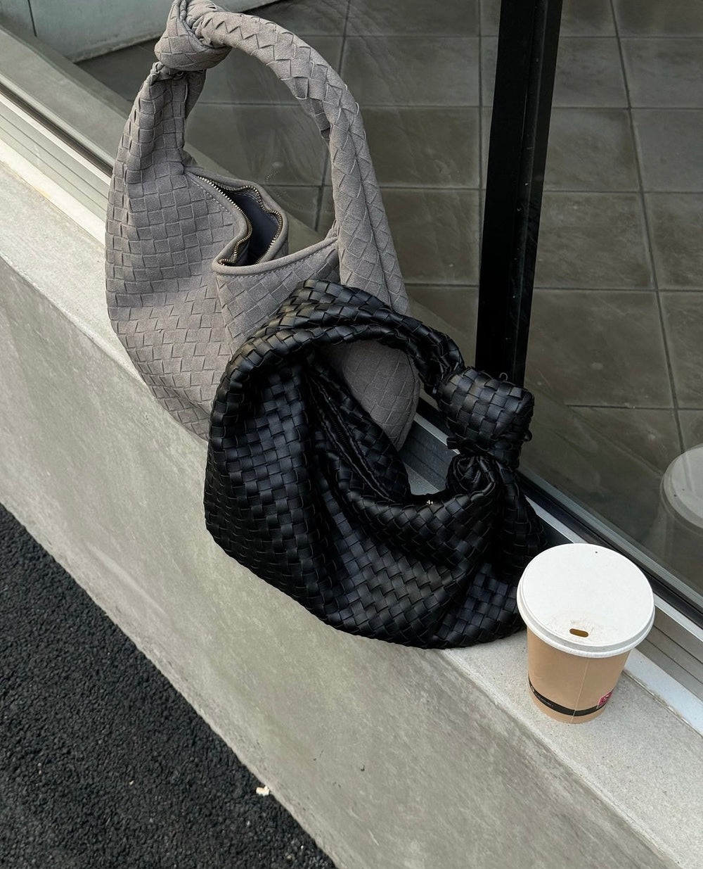 Florence bag in suede - Grey