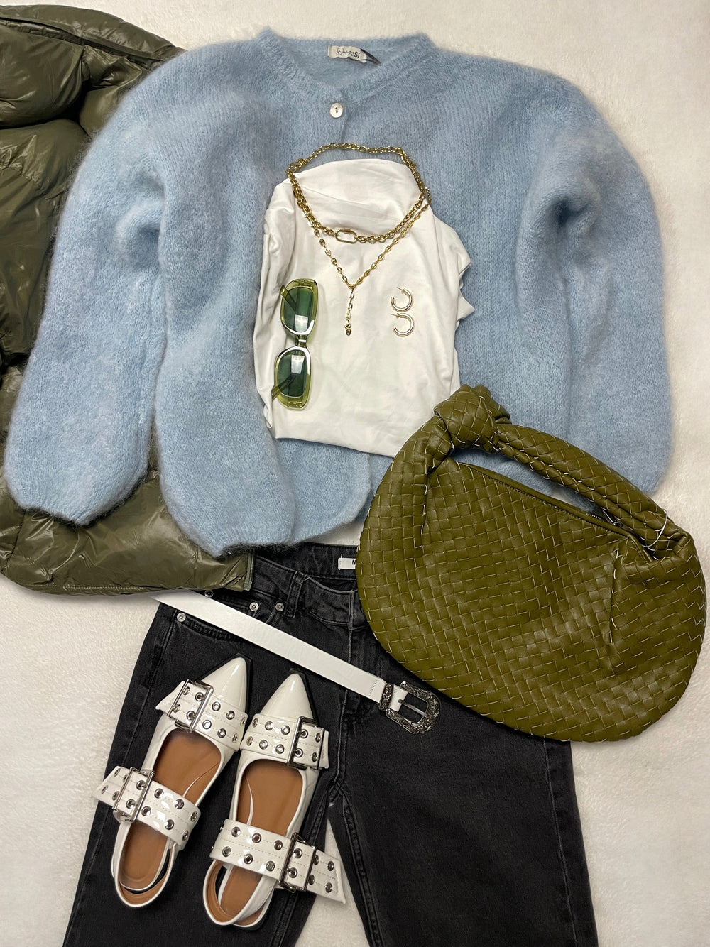 Jamilla mohair cardigan - Light blue