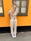 Matilde W linen pants - beige