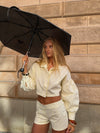 Aluna striped jacket - White/yellow