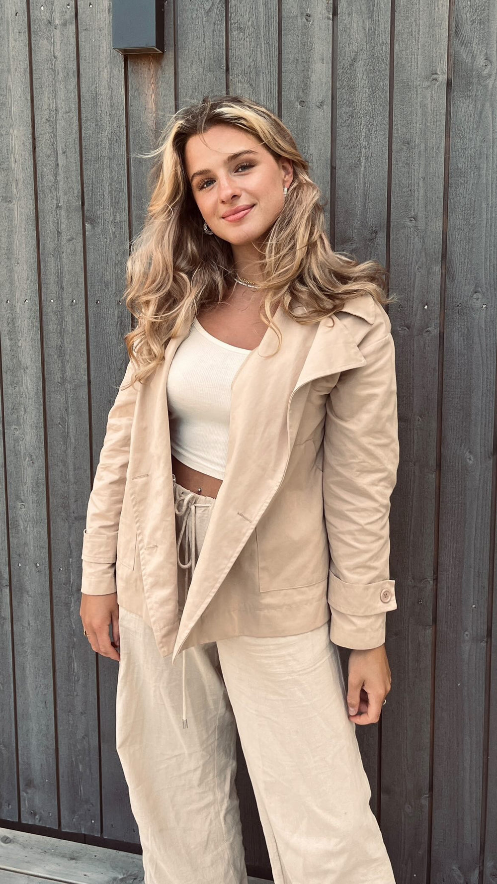 Katya short trenchcoat - Beige