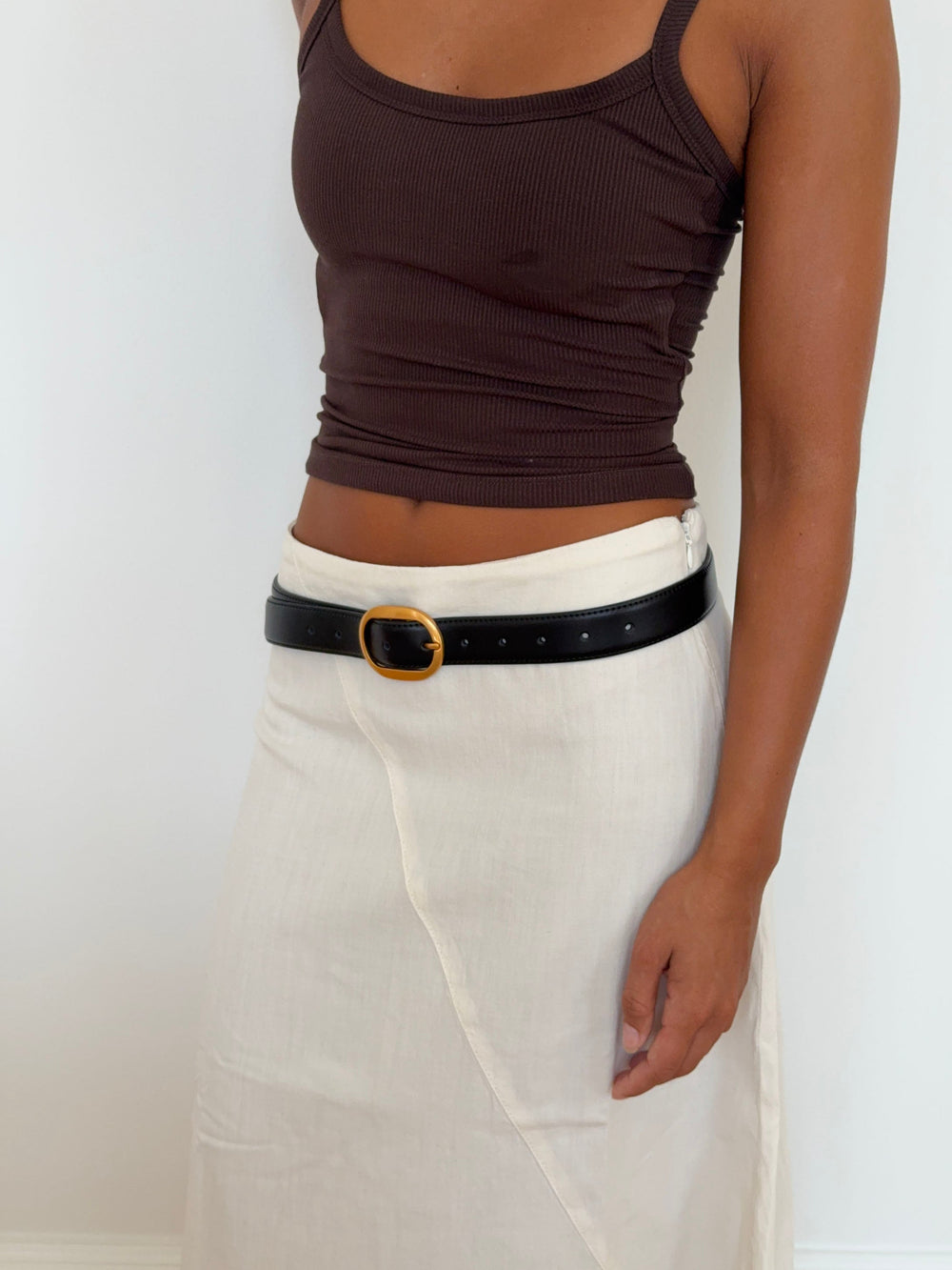 Classic belt - Black/gold