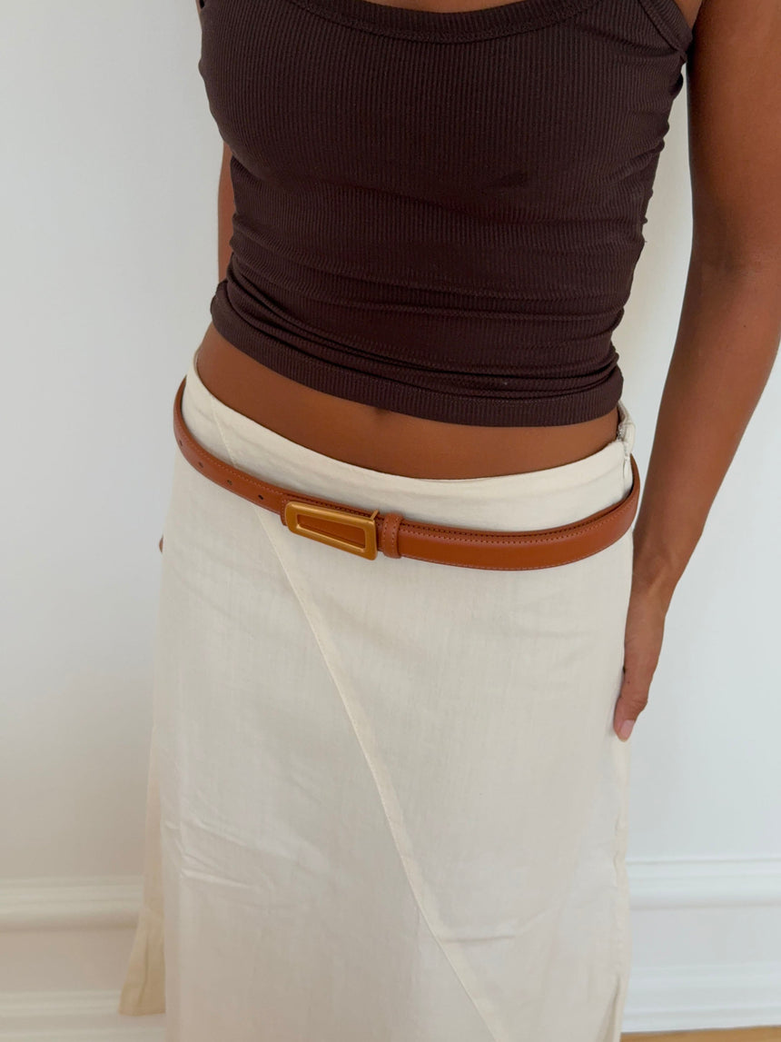 Luce belt - Brown/gold