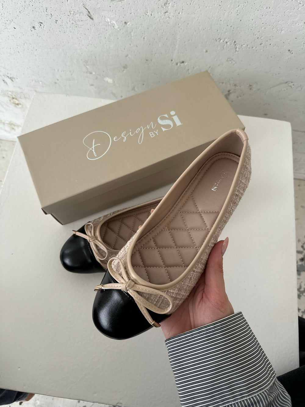 Cetinje ballet flats with bow - Beige
