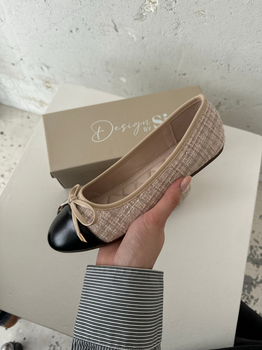 Cetinje ballet flats with bow - Beige