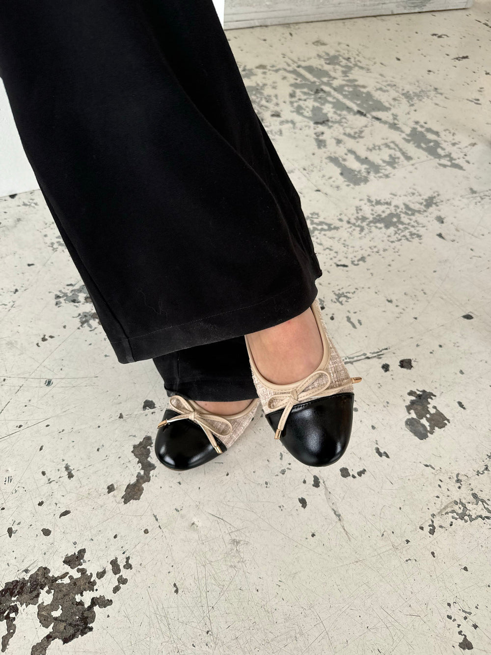 Cetinje ballet flats with bow - Beige