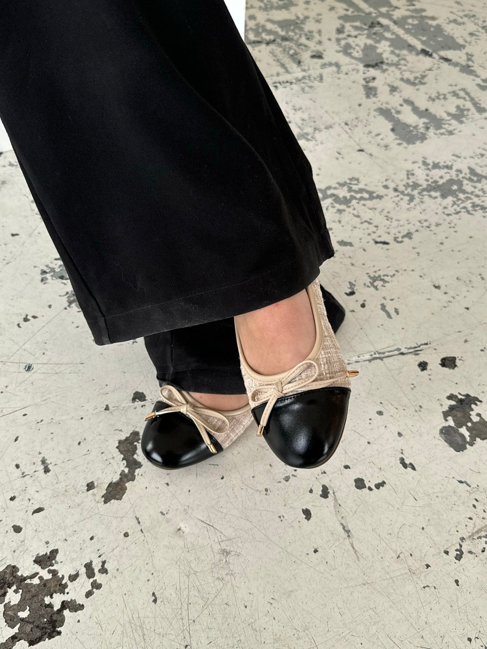 Cetinje ballet flats with bow - Beige