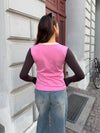 Ranaya blouse - Pink/brown/beige