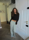 Tanya bootcut corduroy pants - Light khaki