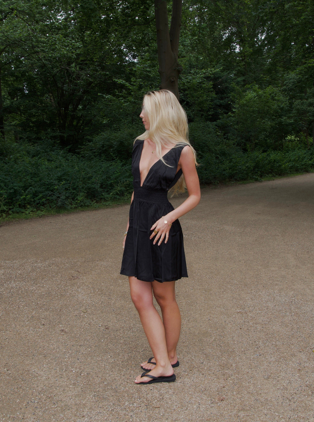 Merla smock dress - Black