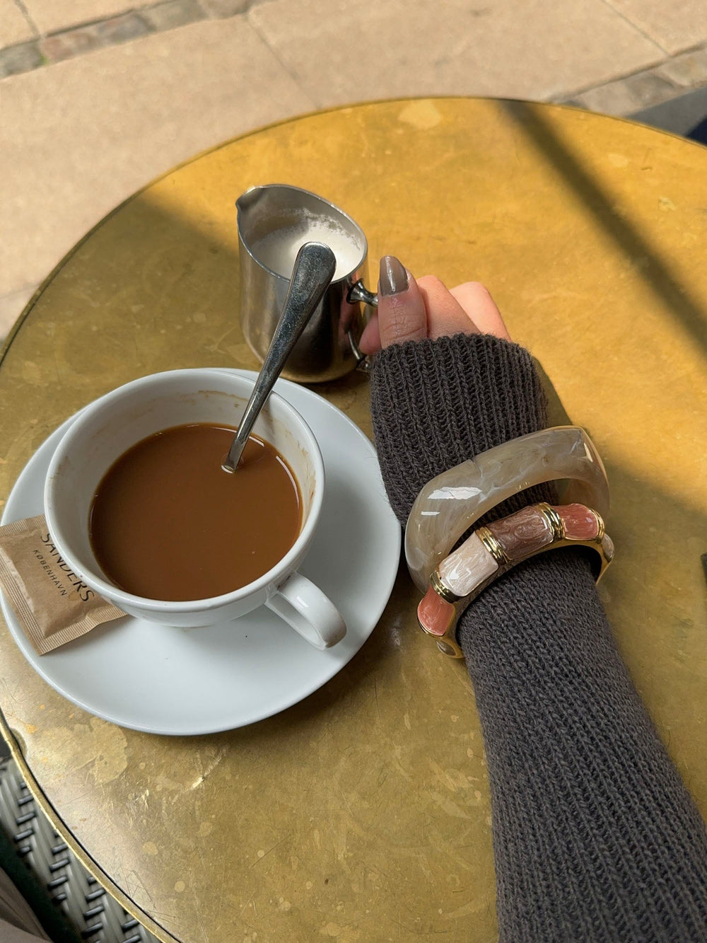 Lykke chunky bangle – Honey