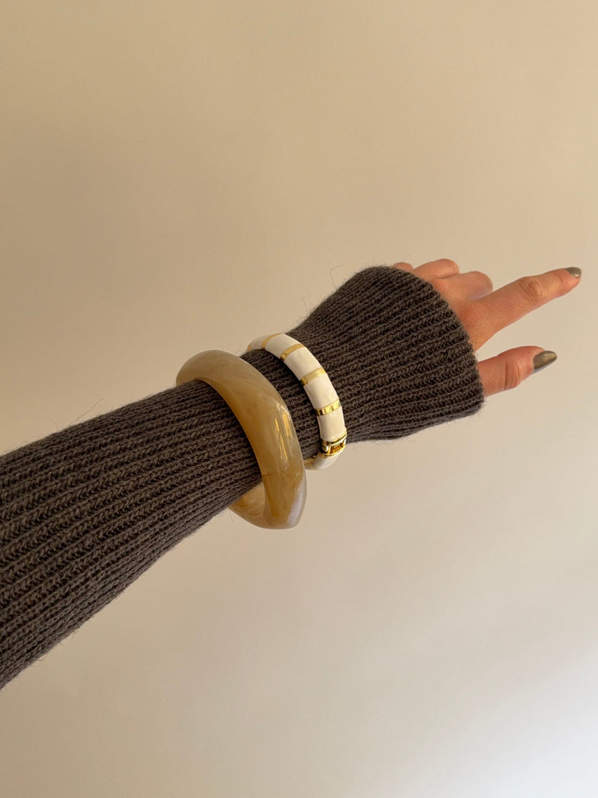Lykke chunky bangle – Honey