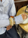 Lykke chunky bangle – Off-white
