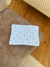 Honey computer sleeve - Blue/White stripes with cherries