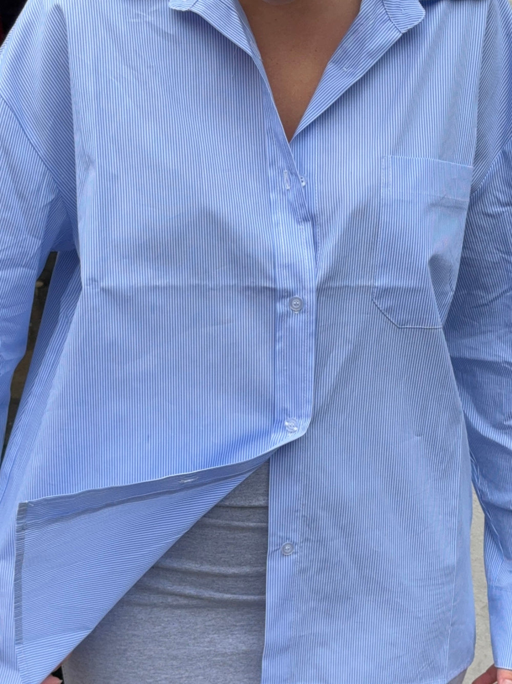 Mathilde Ravn striped shirt - blue/white
