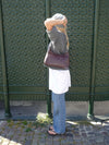 Lilu handbag - Brown/red