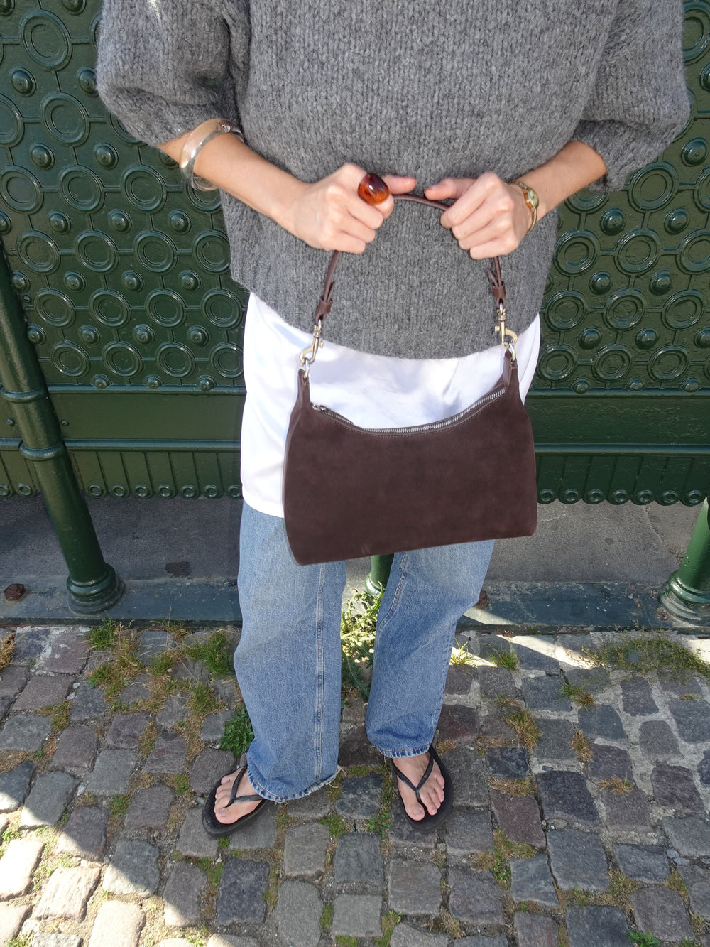 Lilu handbag - Brown/red