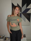 "Maneater" t-shirt - Khaki