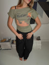 "Maneater" t-shirt - Khaki