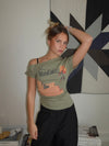"Maneater" t-shirt - Khaki
