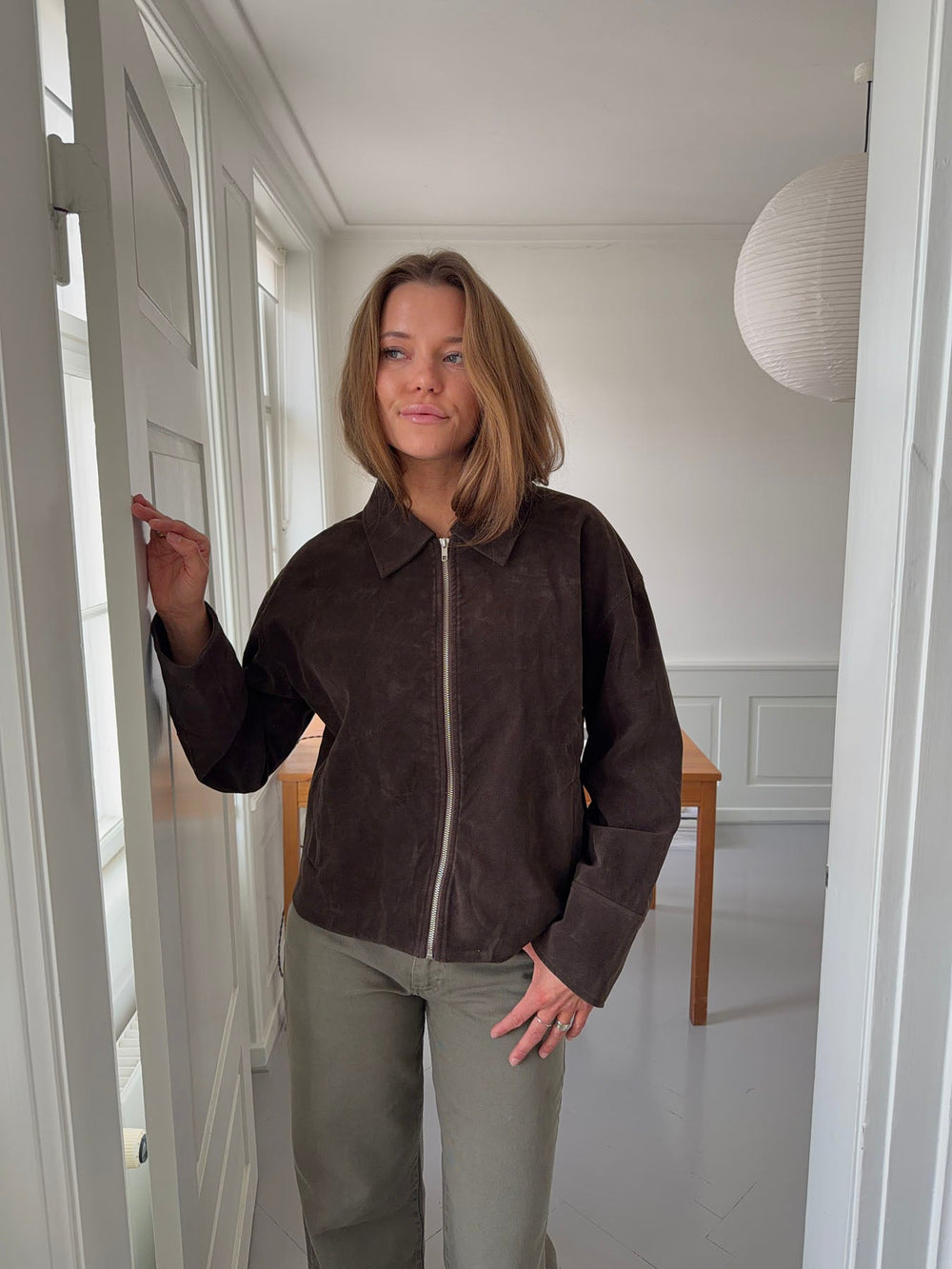 Dalila suede jacket - Brown