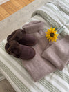 Davia Slippers - Dark brown