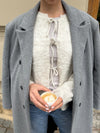 Gunilla knitted cardigan with tie details - Beige
