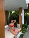 Eva bandeau bikini - Red