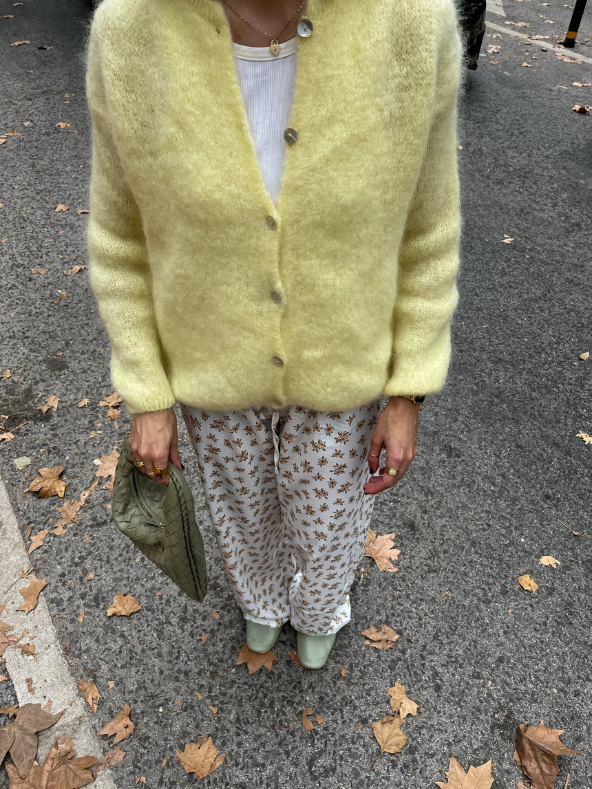 Jamilla mohair cardigan - Yellow