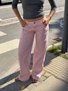 Floraline low waisted jeans - Dusty pink