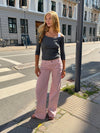 Floraline low waisted jeans - Dusty pink