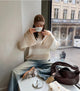 Manda striped knit - Beige/white