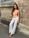 Herringbone pants - Beige/white