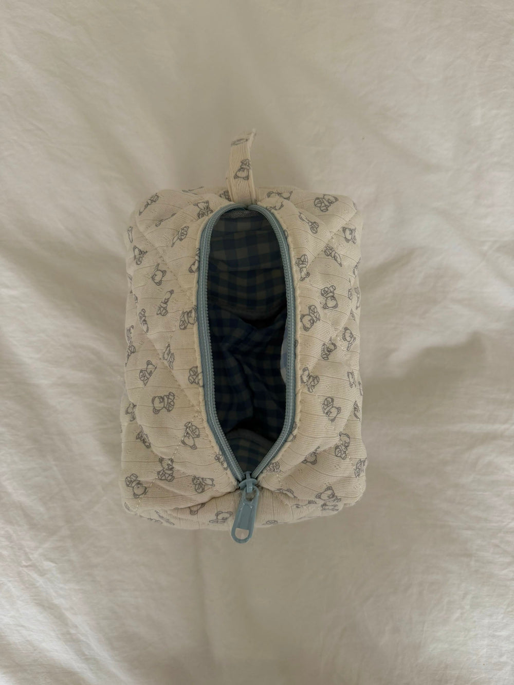 Honey small toiletry bag – Off-white with teddy bears