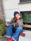 Fluffy beanie - Navy