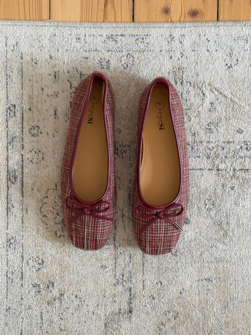 Manja ballerina with checkers - Red/white/green