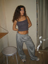Ellen herringbone pants - Grey