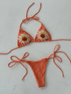 Sade bikini with flowers - Orange