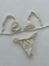 Bruna glitter bikini - Beige