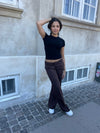 Britney low waisted suit pants - Brown