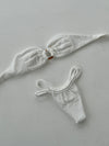 Eva bandeau bikini - White