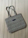 Rhodes tote bag - green/white/red