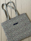 Rhodes tote bag - green/white/red