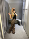 Leopard jeans