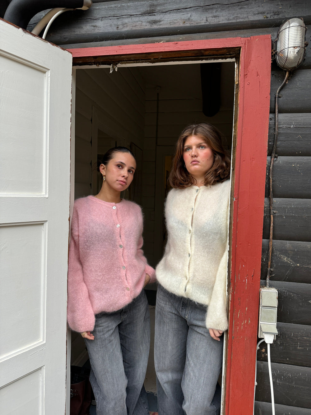 Jamilla mohair cardigan - off white