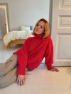 Valdamara oversized turtleneck - Rød