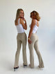 Flare pants with pockets - Light beige