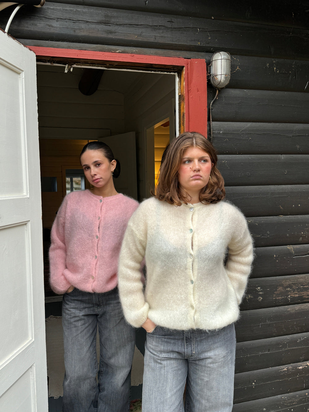 Jamilla mohair cardigan - off white