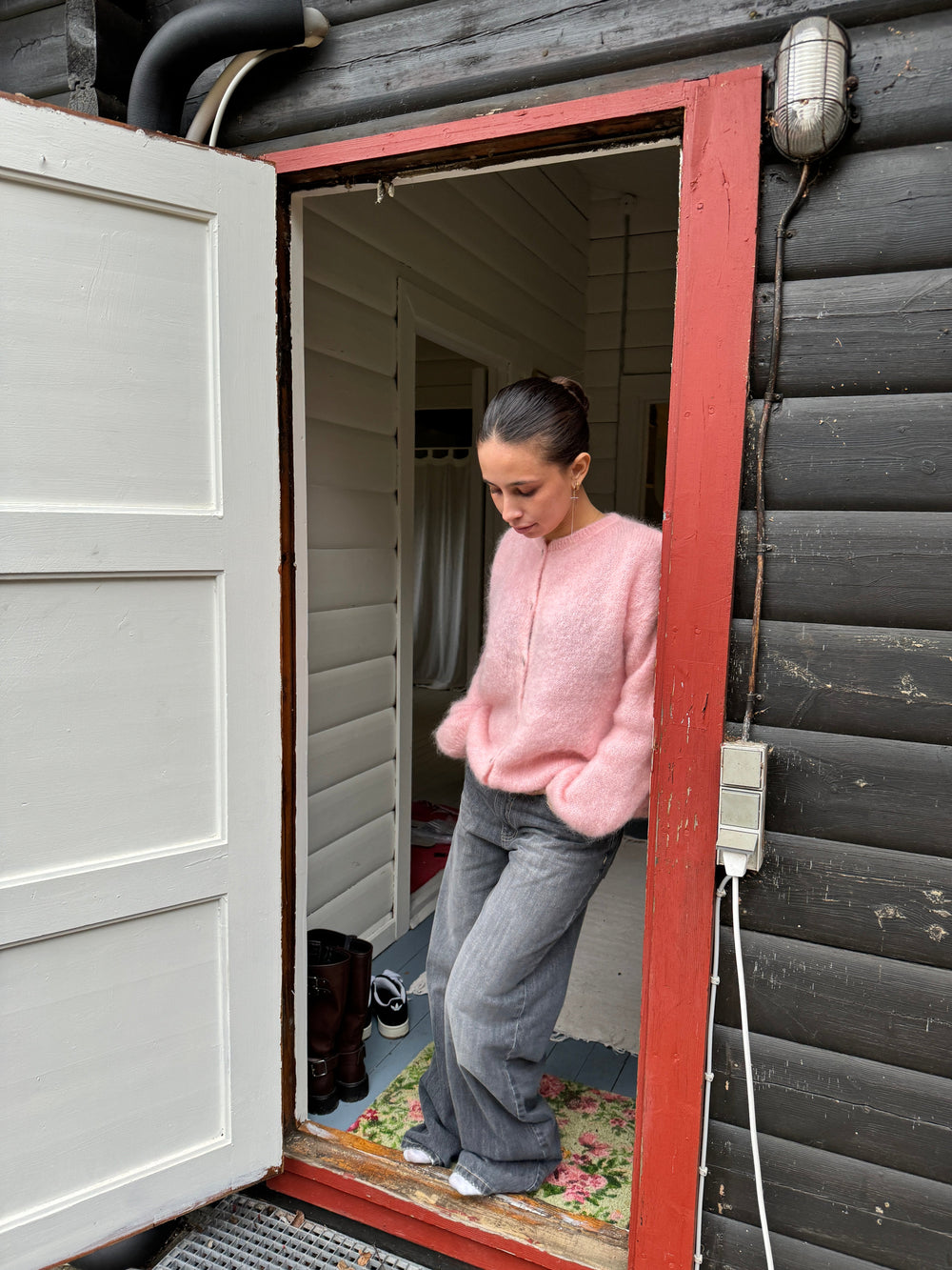 Jamilla mohair cardigan - pink